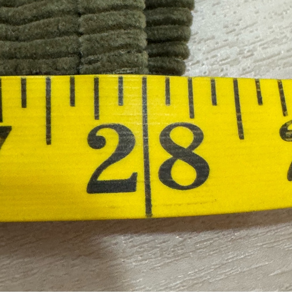 Moussy Vintage Ailey Corduroy Pant Olive Green Women's 27 Japan Skinny Straight - Picture 7 of 15